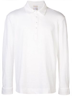Massimo Alba long sleeve polo shirt - White
