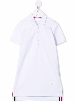 Thom Browne Kids short-sleeve polo dress - White