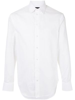 Emporio Armani long-sleeve cotton shirt - White