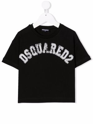 Dsquared2 Kids logo-print cotton T-shirt - Black