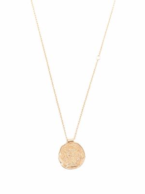 Maje embellished Libra pendant necklace - Gold