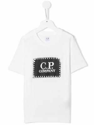C.P. Company Kids logo-print cotton T-Shirt - White