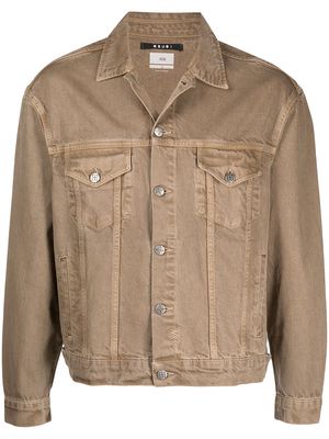 Ksubi button-up denim jacket - Brown