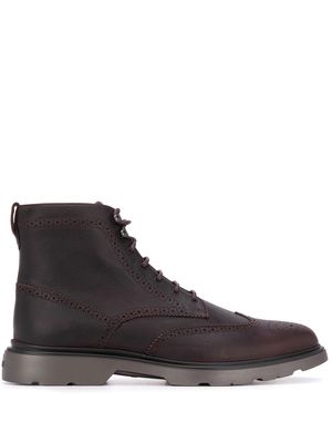 Hogan lace-up ankle boots - Brown