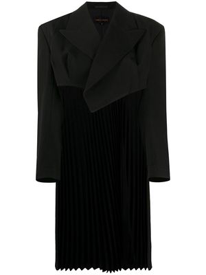 Comme Des Garçons Pre-Owned 1980s elongated pleated back jacket - Black