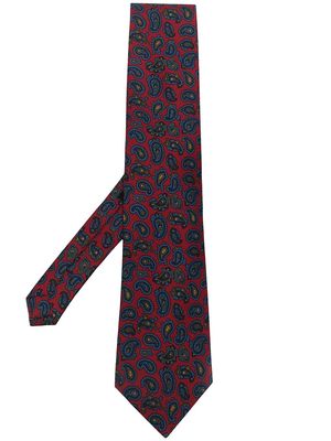 ETRO paisley-print silk tie - Red