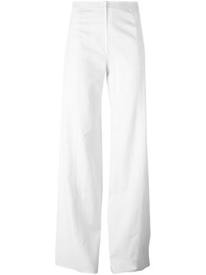 Emanuel Ungaro Pre-Owned wide leg trousers - White