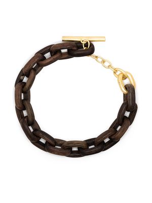 Parts of Four Toggle chain bracelet - Brown