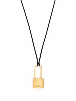 AMBUSH small padlock necklace - Black