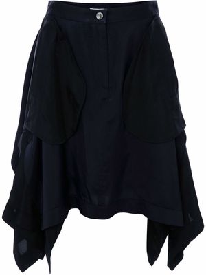 JW Anderson asymmetric midi skirt - Blue