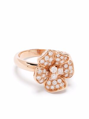LEO PIZZO 18kt rose gold Flora diamond ring - Pink
