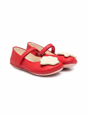 Camper Kids starfish-detail ballerina shoes - Red