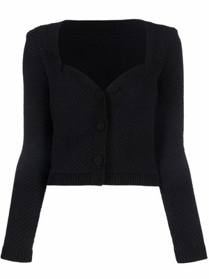 Nanushka slim-fit knit cardigan - Black