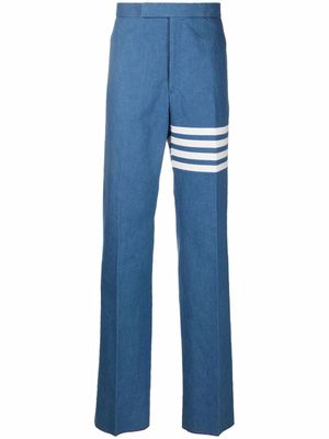 Thom Browne 4-Bar stripe tailored trousers - Blue