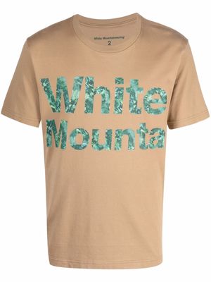 White Mountaineering forest logo-print cotton T-shirt - Neutrals