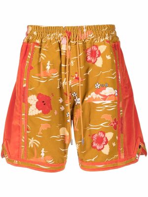 Just Don hawaiian-print shorts - Neutrals