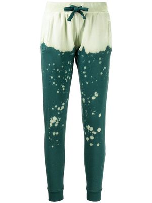 La Detresse The King abstract-print track trousers - Green