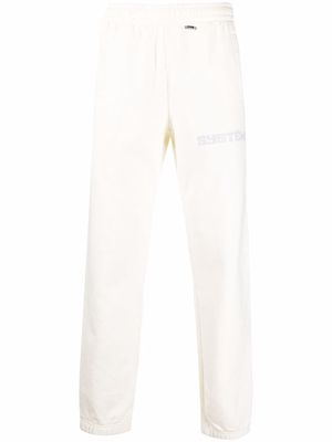 032c straight-leg logo cotton track pants - Neutrals