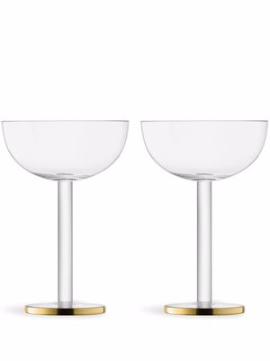 LSA International Luca coupe glass set - White