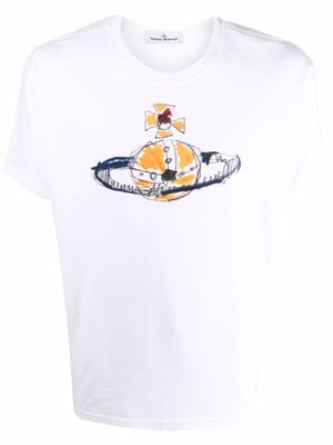 Vivienne Westwood Orb-print short-sleeved T-shirt - White