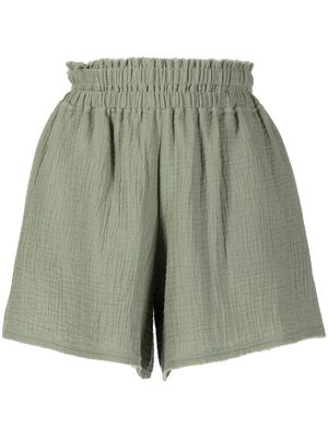 0711 Wasabi loose-fit shorts - Green