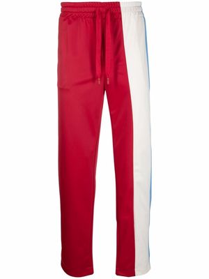 Dolce & Gabbana colour-block track pants - Red