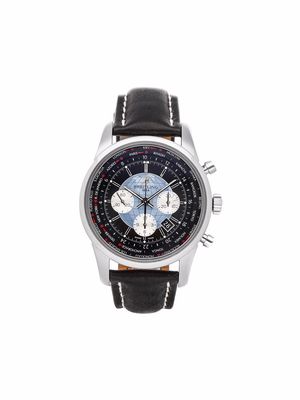 Breitling pre-owned Transocean Unitime Chronograph 46mm - Black