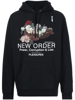Pleasures New Order-print hoodie - Black