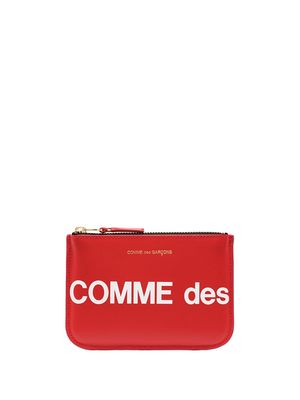 Comme Des Garçons Wallet small logo-print pouch - Red