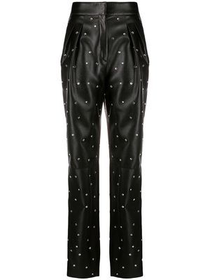 Philosophy Di Lorenzo Serafini embellished leather look trousers - Black