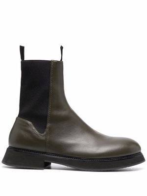 Nina Ricci leather Chelsea boots - Green