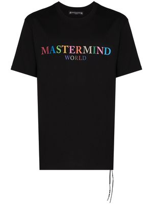 Mastermind World multicolour logo short-sleeve T-shirt - Black