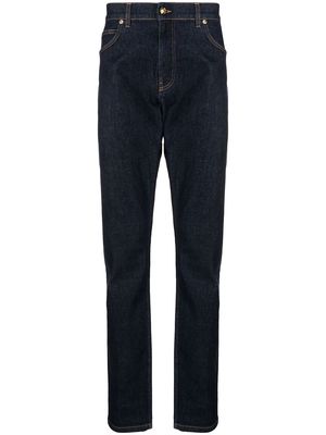 Versace high-rise straight-leg jeans - Blue
