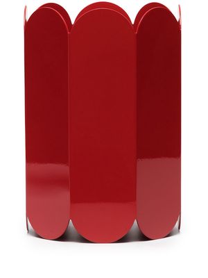 HAY Arcs scalloped vase - Red