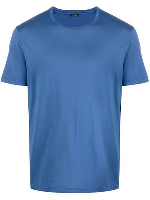 Kiton round-neck short-sleeved T-shirt - Blue
