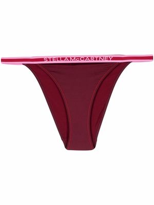 Stella McCartney high-leg logo-waistband briefs - Red