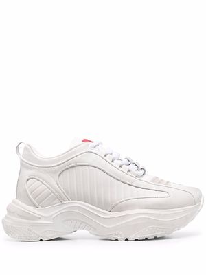 MISBHV panelled leather trainers - White