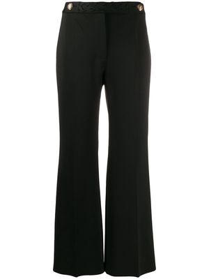 Givenchy braid cropped flared trousers - Black