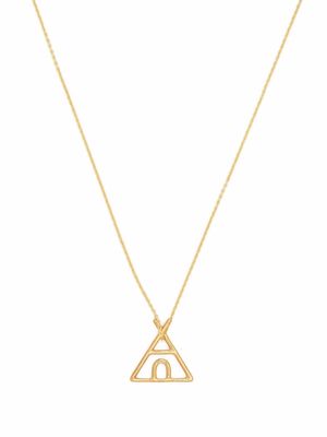 Aliita 9kt yellow gold Tipi pendant necklace