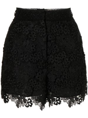 SHIATZY CHEN floral lace tailored shorts - Black