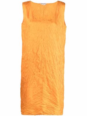 Issey Miyake Pre-Owned 2000s sleeveless knee-length dress - Orange