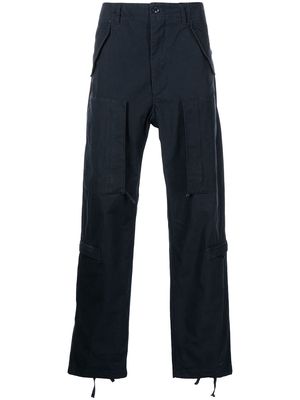 Engineered Garments Aircrew straight-leg cotton trousers - Blue