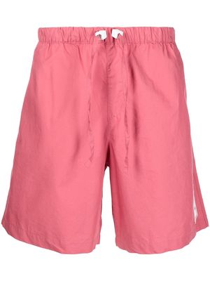 ROMEO HUNTE crinkled drawstring-waist shorts - Pink