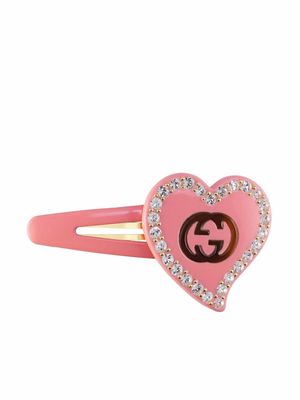 Gucci GG-motif hair clip - Pink