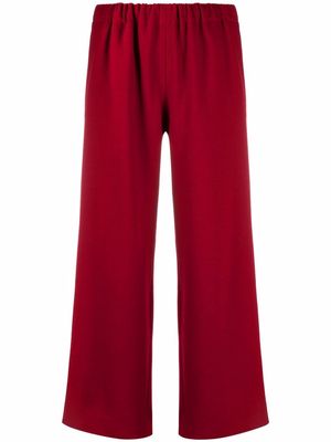 Azi.land straight-leg elasticated trousers - Red