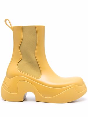 XOCOI platform chelsea boots - Yellow