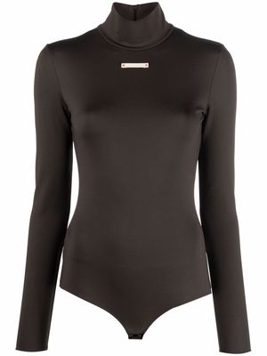 Maison Margiela roll-neck fitted bodysuit - Brown