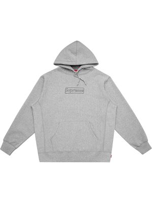 Supreme Kaws Chalk logo hoodie - Grey