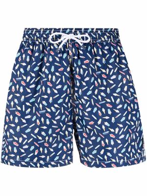Hackett ice cream-print swim shorts - Blue