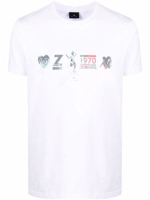 PS Paul Smith graphic-print cotton T-Shirt - White